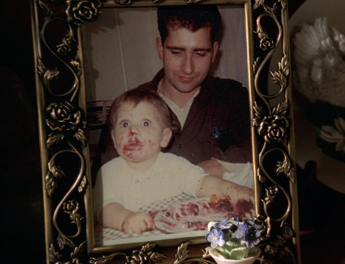 pityforyourself's tweet image. In the episode "For All Debts Public and Private" Christopher is looking at pictures of his father Dickie. One of them is actually a young Michael Imperioli and his dad, and the other is Michael's brother. They had him come to the studio and put on the sailor outfit.