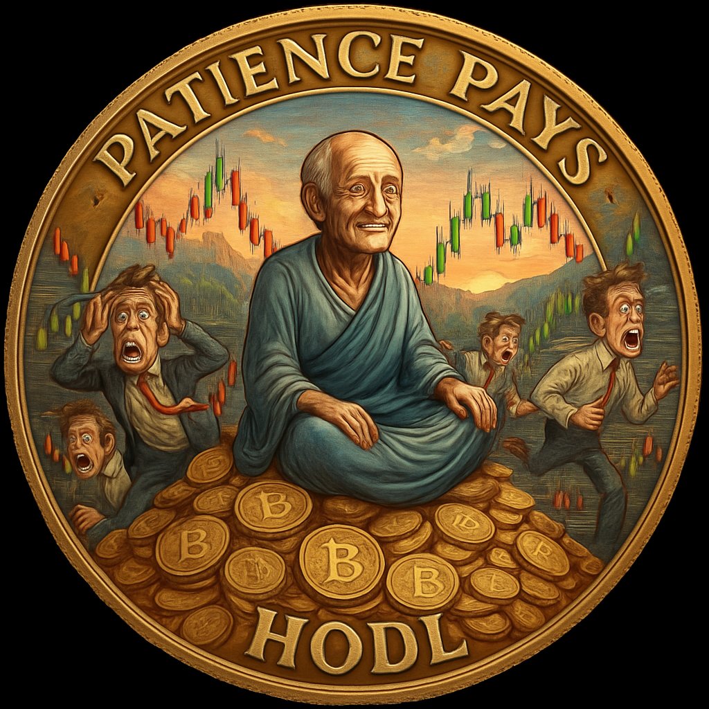 Meme777Life's tweet photo. Patience Pays
HODL

The 'Patience Pays' token humorously celebrates the virtue of long-term holding (HODLing) in the volatile world of cryptocurrency. It's a tribute to those who resist the urge to panic sell during market downturns, ultimately reaping the rewards of their steadfastness. This token embodies the wisdom that true wealth in crypto is often built not by quick trades, but by unwavering belief and the ability to wait out the storm. It's a nod to the legendary stories of early adopters who held onto their assets for years, becoming millionaires while others succumbed to fear and sold too soon. The 'Patience Pays' token is for the resilient, the wise, and those who understand that sometimes, the best move is no move at all. It's a reminder that in the long run, patience truly pays off.