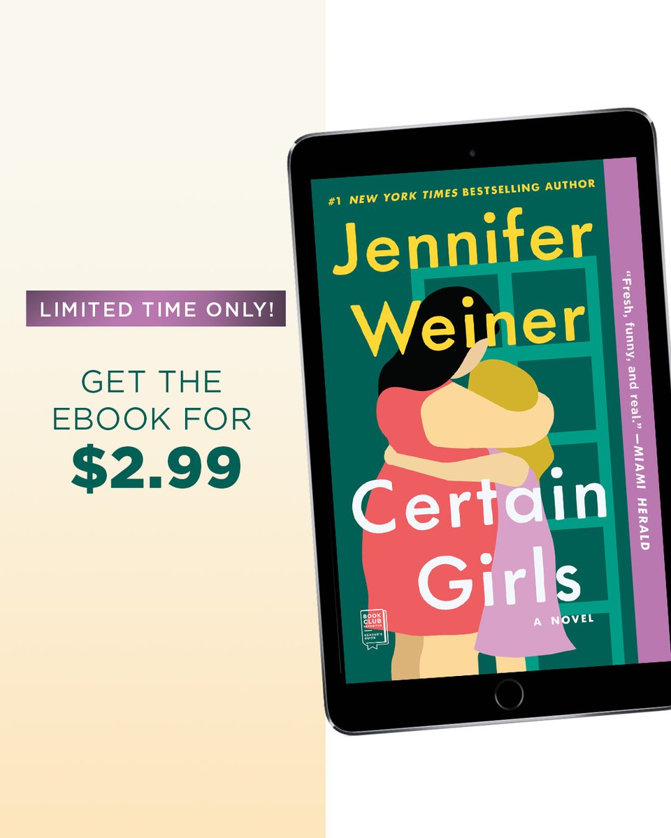 AtriaBooks's tweet image. Looking for your next great read? Jennifer Weiner’s ebooks are just $2.99 each this July—don’t miss your chance to experience the stories everyone’s talking about! 📖