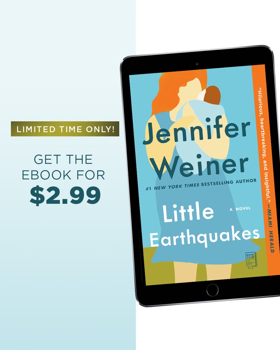 AtriaBooks's tweet image. Looking for your next great read? Jennifer Weiner’s ebooks are just $2.99 each this July—don’t miss your chance to experience the stories everyone’s talking about! 📖