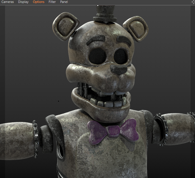 TheRedyTGR's tweet photo. Stylized Prototype Fredbear (Secreft of the Mimic) - W.I.P 
Made in Cinema 4D R23 
#FNAF #FNAFMovie #fanart #art #stylized #retex #Freddy #Bonnie #Chica #FNaF2 #3D #3dart #fanmade #art #fangame #ScottCawthon #Release #WIP #SecretoftheMimic https://t.co/CSYNZm6TPv