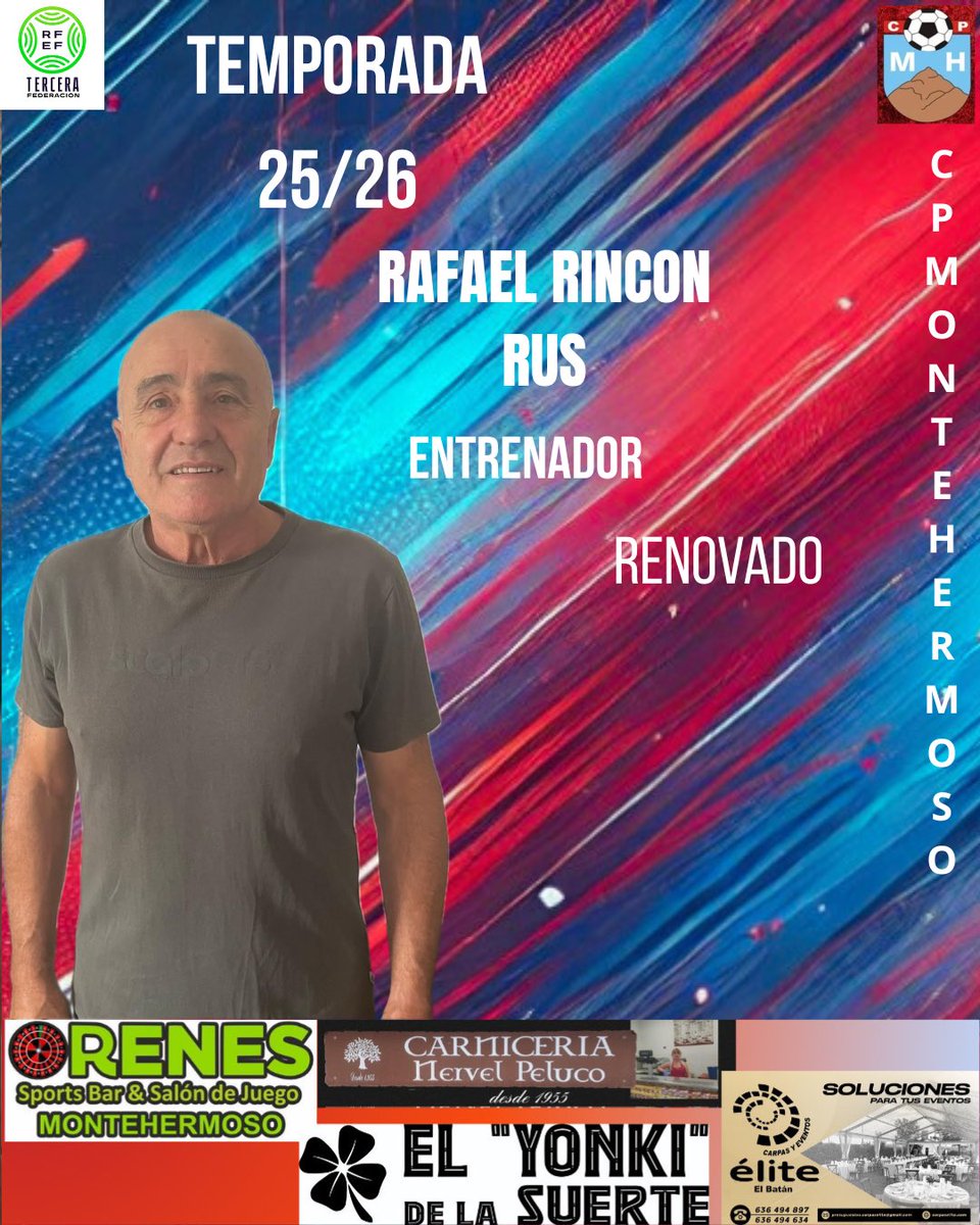 Senior | Temporada 25/26

Aunque era “vox pópuli”, ahora se hace oficial ,Rafa continúa.