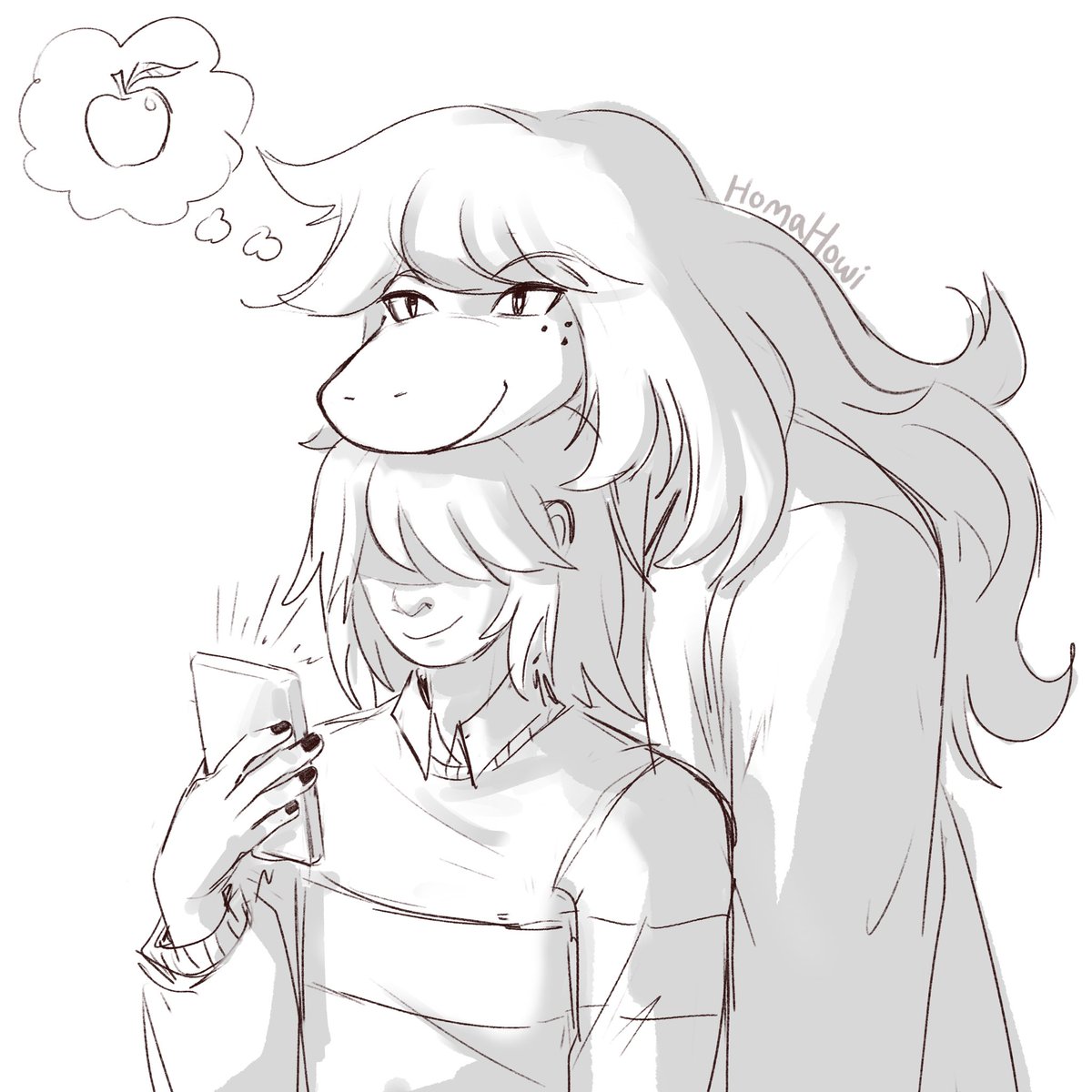 HomaHowiArts's tweet image. Unserious sketches from the past week #DELTARUNE