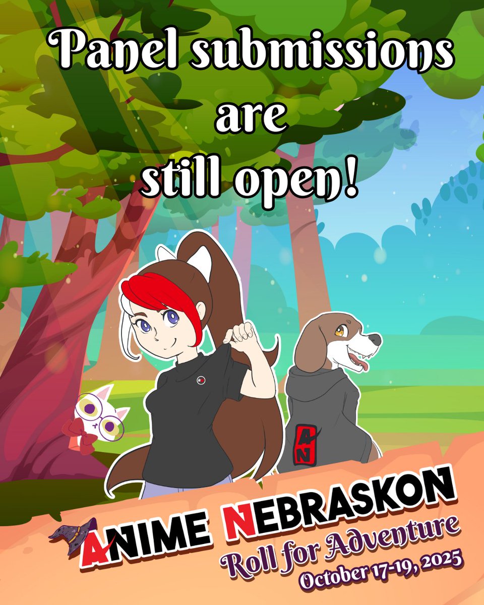 Reminder: Panel submissions are still open! Have a topic or fun idea you want to share? Submit by August 3 at 11:59 PM. Don’t miss your chance to showcase your passion at Anime NebrasKon in October!
forms.gle/VLp9wjjbcAjkH2…
animenebraskon.com/info/panelist-…