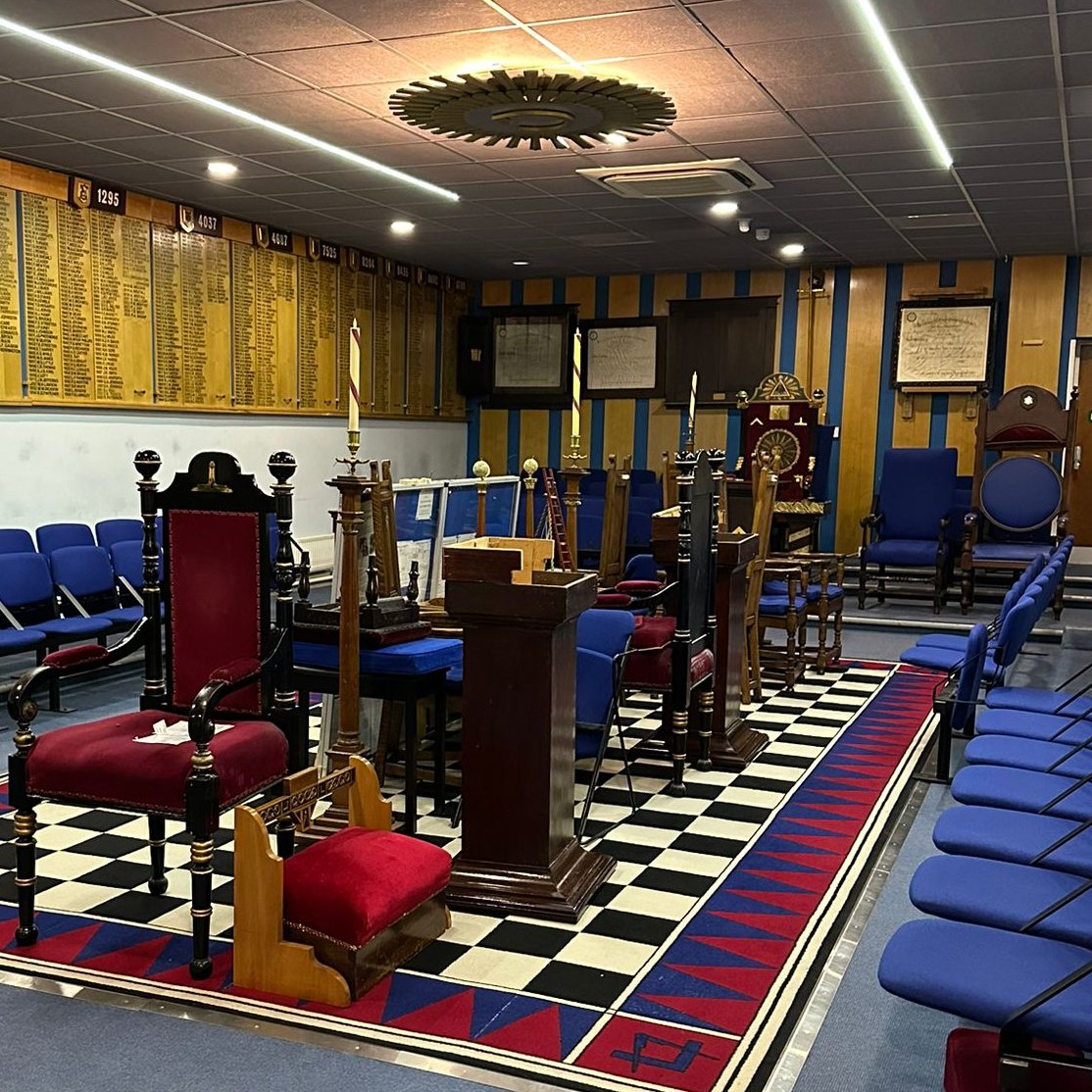 Everything has been moved while Swindon members work around the Lodge Room repairing, cleaning, and painting. Our halls should be a place of which we are proud. @provgm