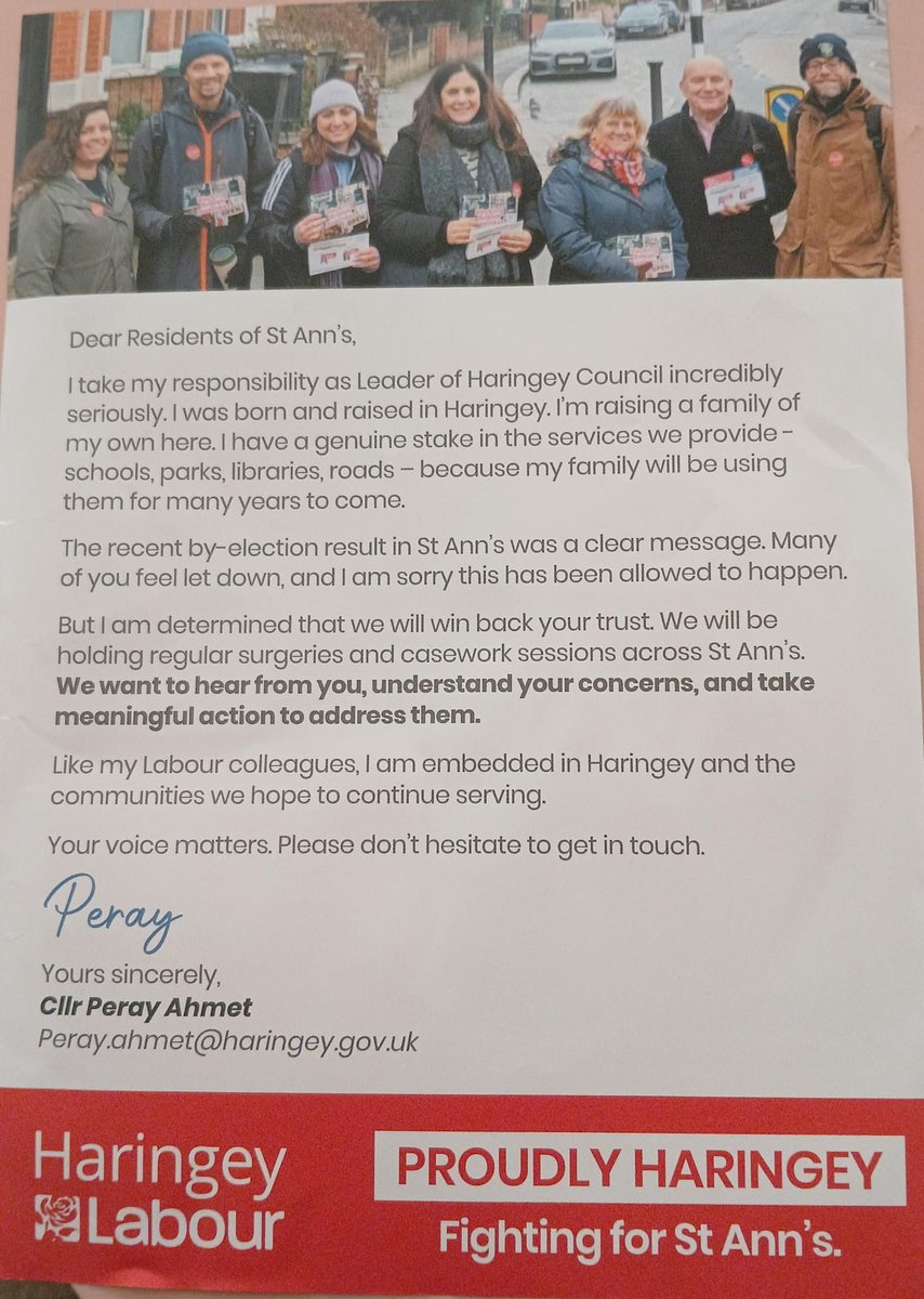HaringeyLabour's tweet image. ‘Haringey Labour is DELIVERING’
Our leaflet has been delivered in St Ann’s this weekend.
We are making a difference in every part of the borough, investing in parks, community facilities, schools & so much more.
This is our community & together we can achieve so much more.