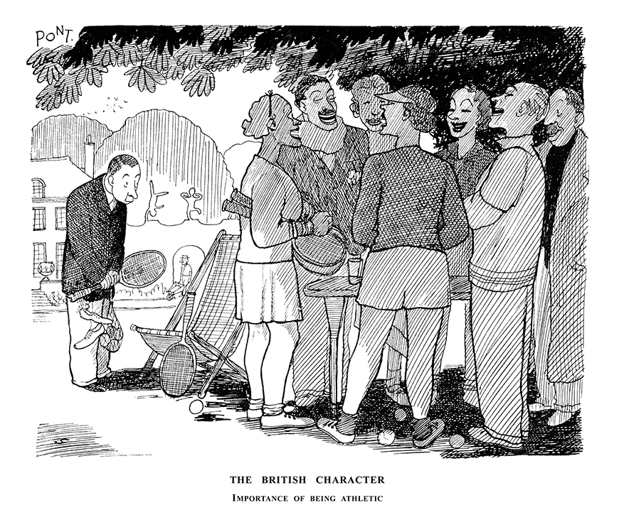 PontWorld's tweet image. #PONT summer fun from 30 June 1937: THE BRITISH CHARACTER - IMPORTANCE OF BEING ATHLETIC #tennis #sport #athletic