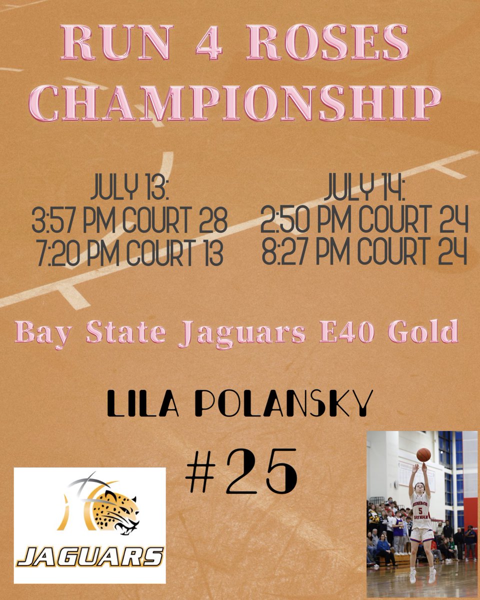 Run 4 Roses Championship Schedule:
<a href="/BayStateJags/">Bay State Jaguars</a> <a href="/BRgirlshoops/">BRGirlsBasketball</a>