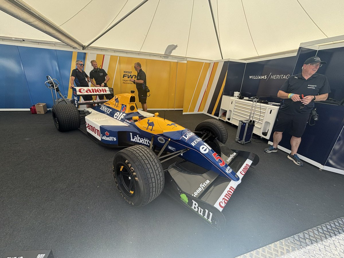 c7carl's tweet image. Nigel Mansell’s championship winning @WilliamsRacing FW14B driven by the man himself @fosgoodwood