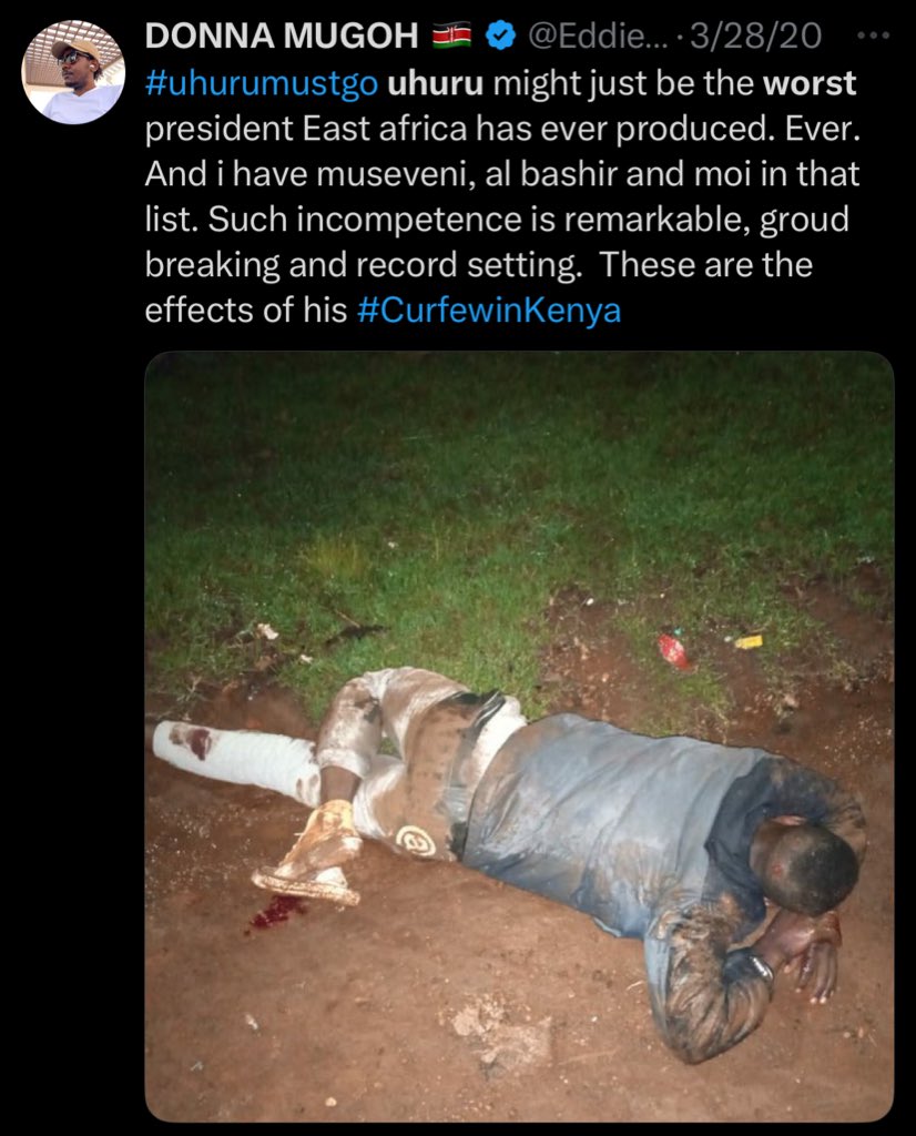 When you say we never criticized Uhuru Kenyatta. Hua mnamaanisha nini?