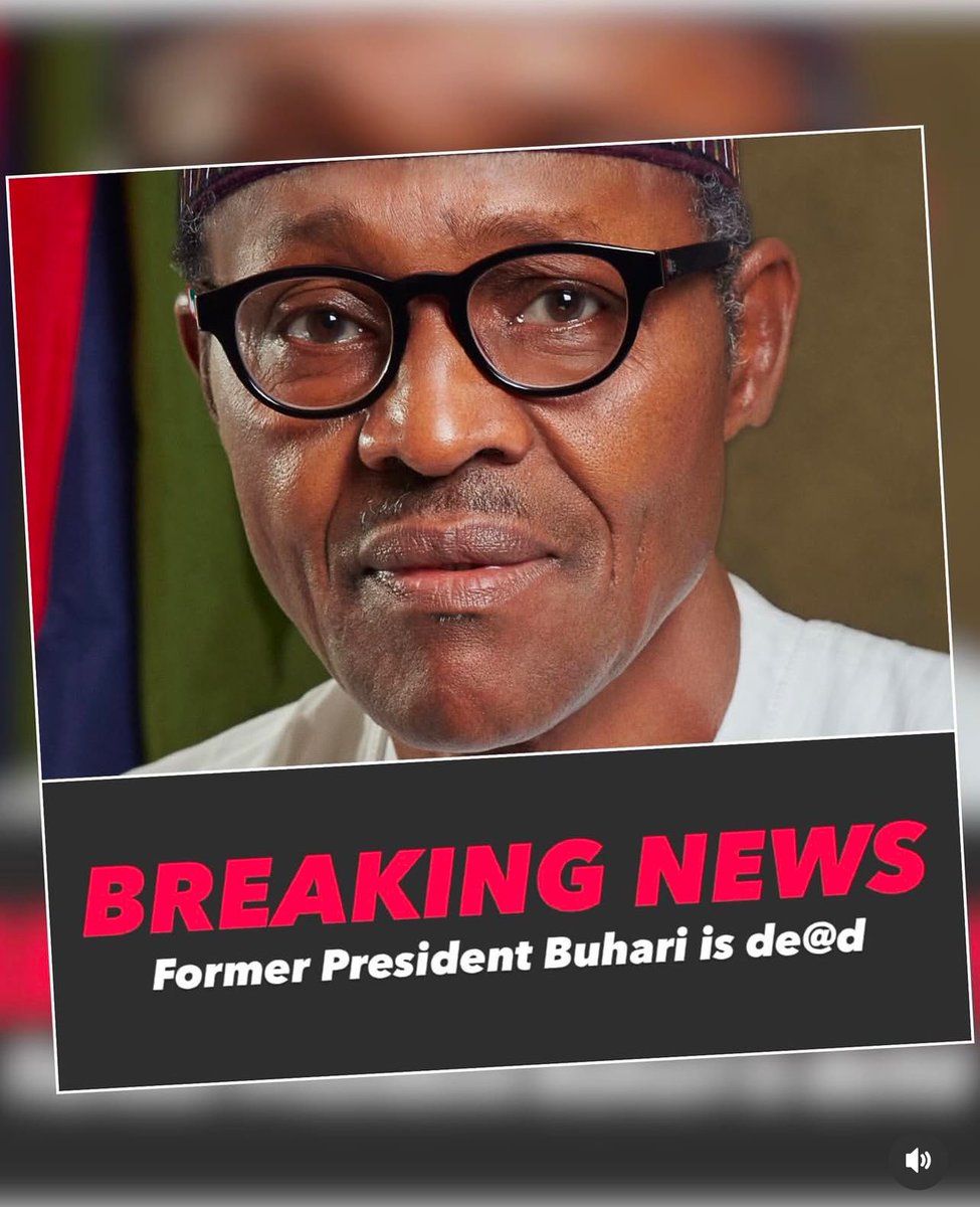 Former President Buhari is de@d