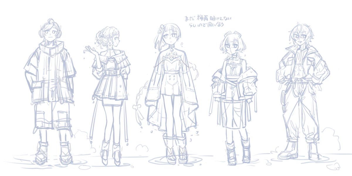 ktt_4d3f's tweet image. 梅雨そならぼレインコート仕立て、たのしい。