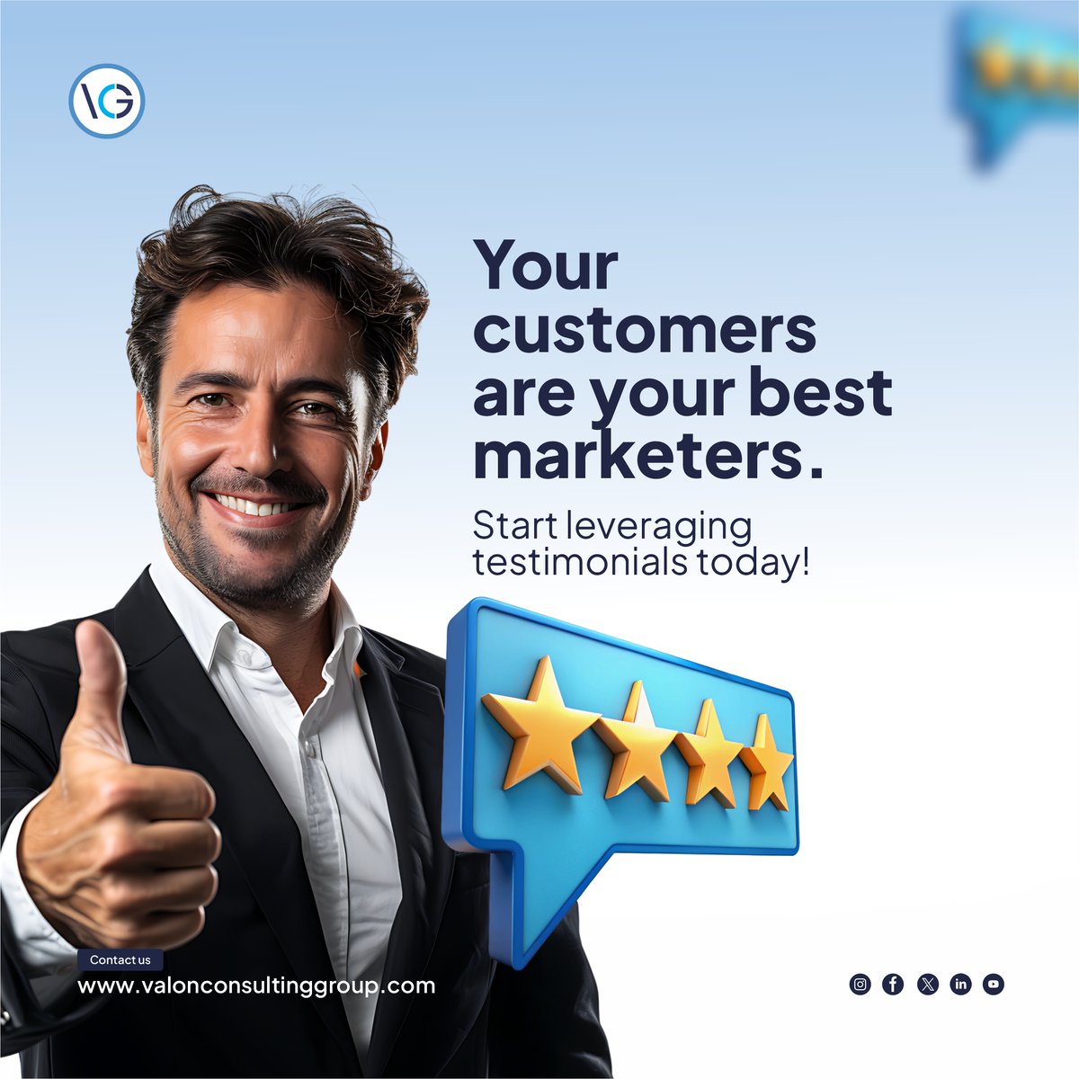 valondigital's tweet image. People trust people. Authentic reviews and testimonials boost credibility and influence buying decisions. Are you showcasing your customer success stories? We help brands leverage social proof to build trust and grow sales! 

#TrustFactor