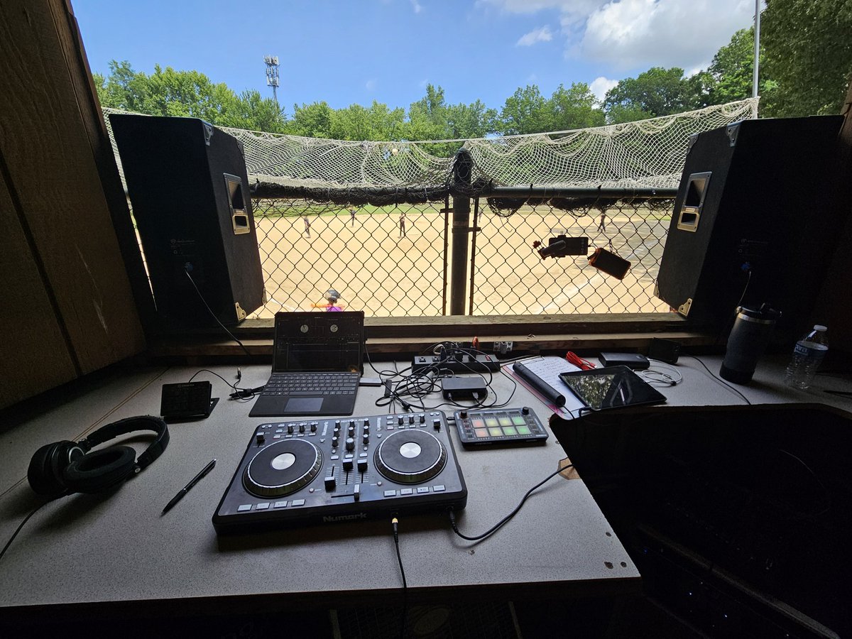 Bobcat DJ Booth!!!  Nothing like this in 12u baseball anywhere but the greatest field in NEO...
