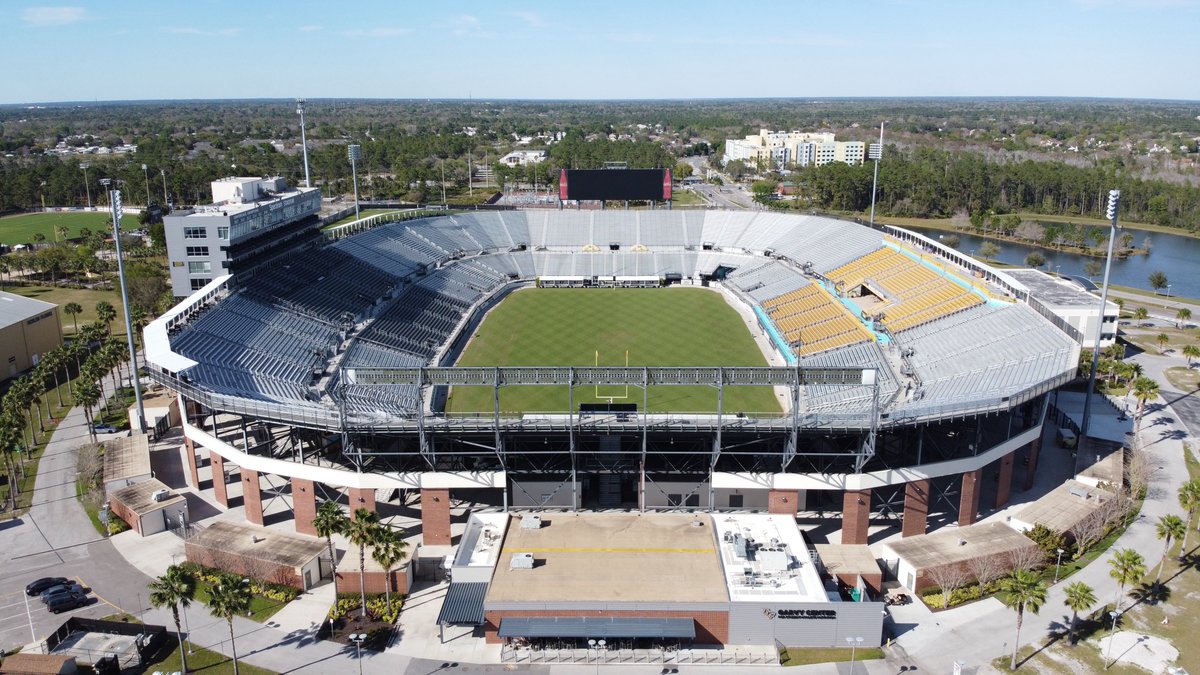 Stadiums of the Big 12

School: UCF ⚔️
Stadium Name: FBC Mortgage Stadium
Stadium Nickname: The Bouncehouse
Capacity: 44,206

Does UCF have the best stadium in the Big 12?
