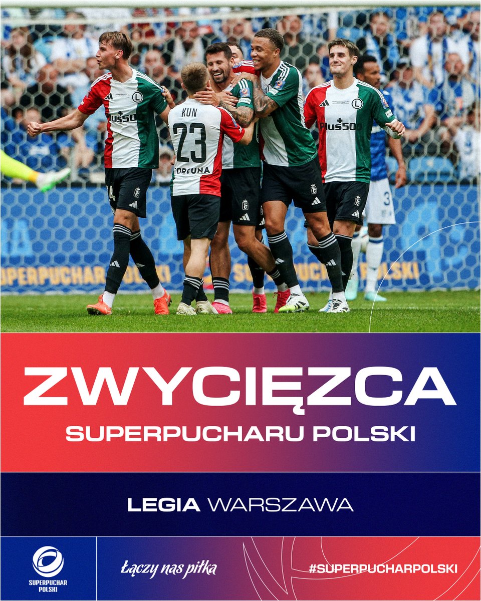 Legia Warszawa zdobywcą Superpucharu Polski! 🏆👏 
__
FT #LPOLEG #Superpuchar 1:2