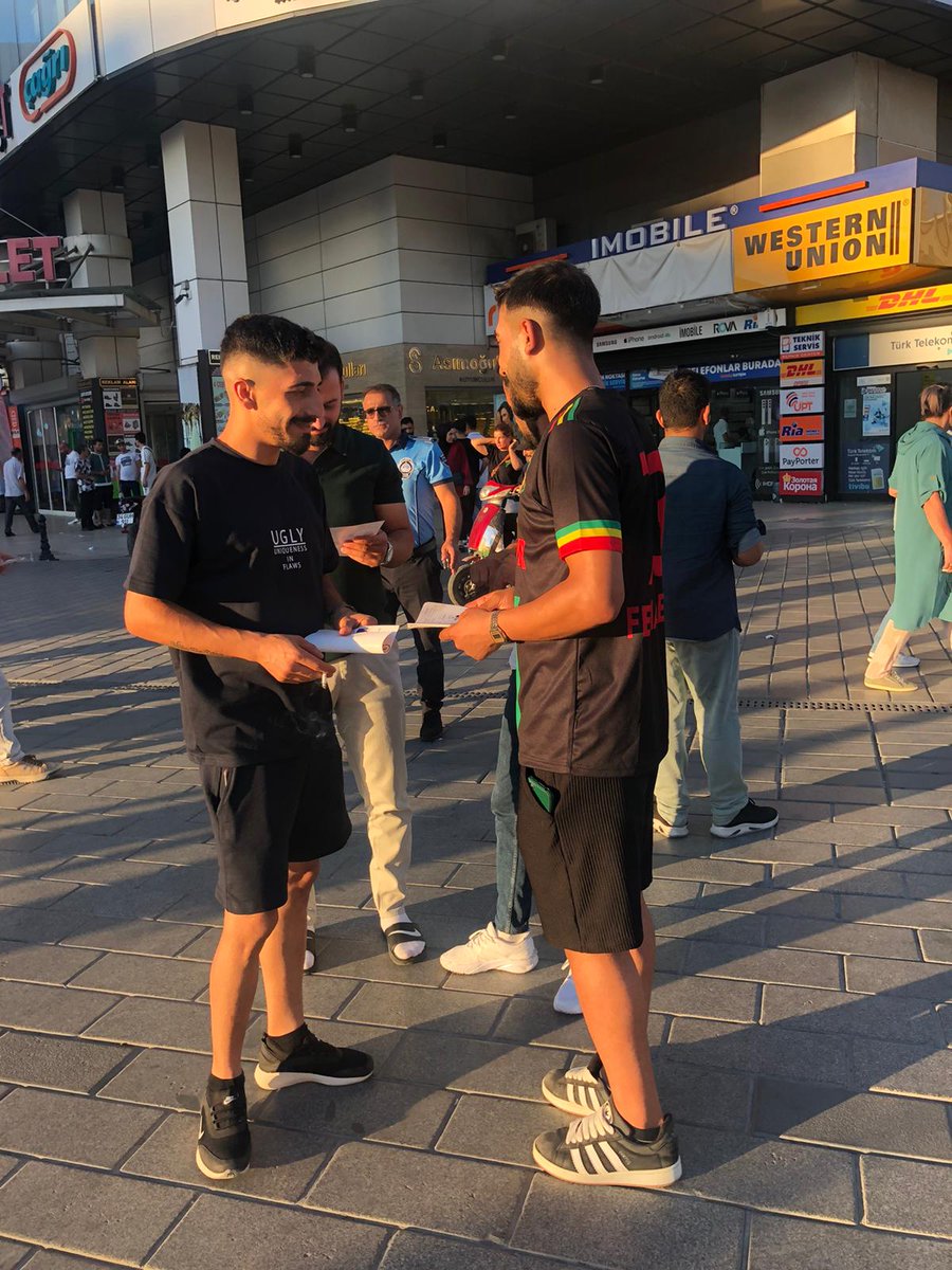 Metader_'s tweet image. 20 Temmuz Pazar günü saat 13:00’te Boy Davet Salonu’nda, Iğdır Dernekler Federasyonu ile birlikte gerçekleştireceğimiz “Mezopotamya Gençliği Barış Halayında Buluşuyor” şiarıyla düzenlenen etkinliğimize yönelik olarak, Esenyurt Meydanı’nda bilgilendirme ve davet amaçlı bildiri…