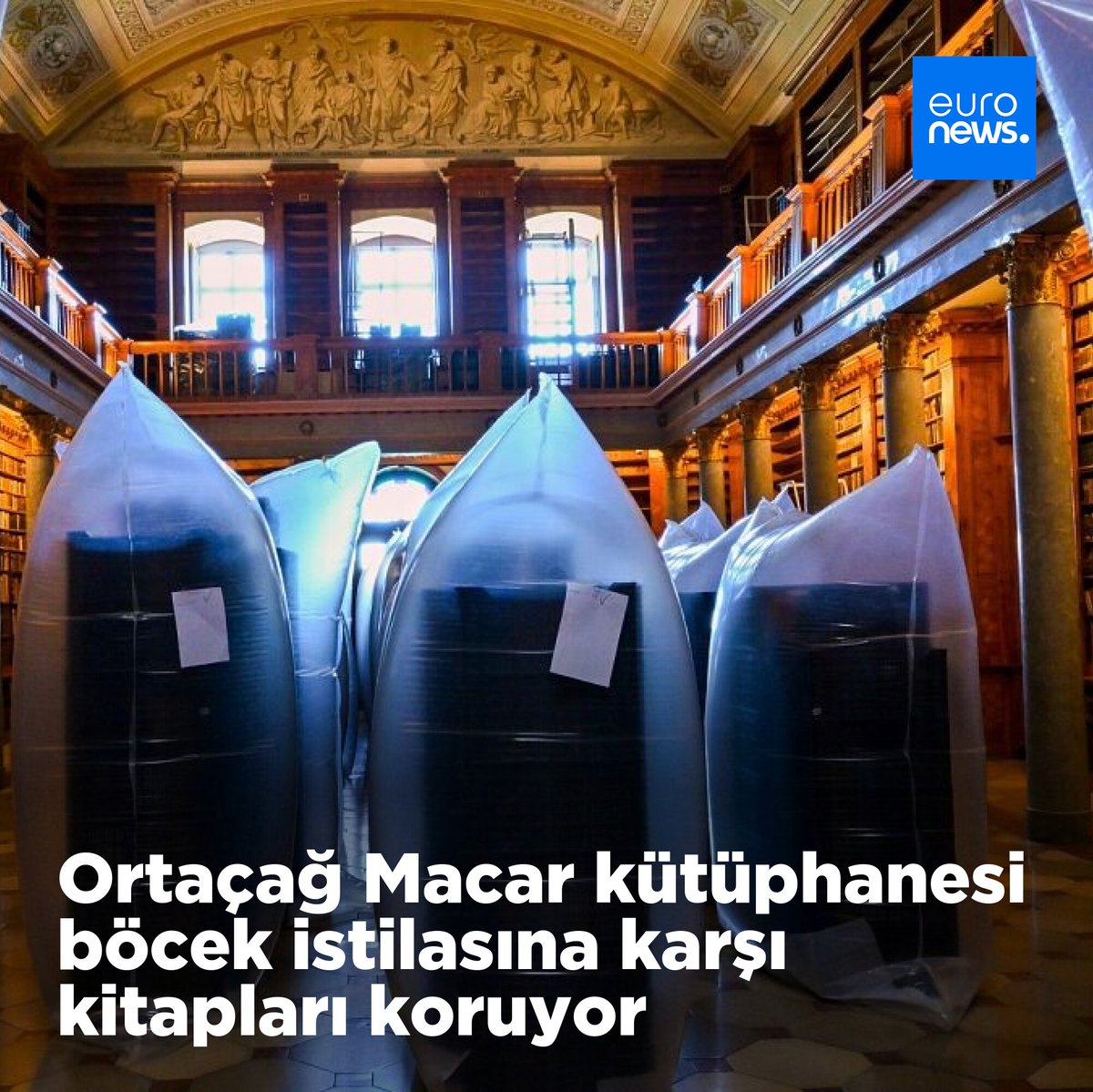 Ortaçağ Macar kütüphanesi böcek istilasına karşı kitapları koruyor
➡️ l.euronews.com/8MK