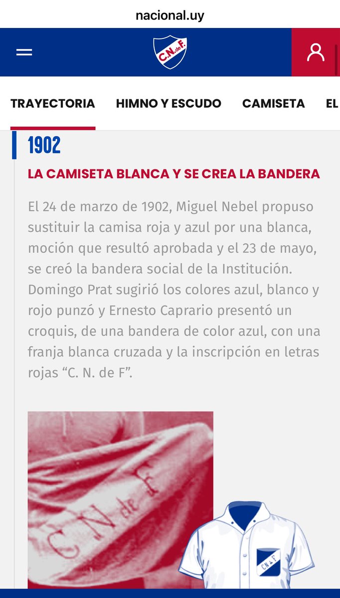 Otra paja mental que crearon a través de relatos
No existen documentos de la época, donde digan que los colores fueron tomados por la bandera de Artigas 
No tuvieron bandera ni escudo ni color blanco hasta 1902,no existen estatutos anteriores a 1902 que se puedan ver,todo relato.