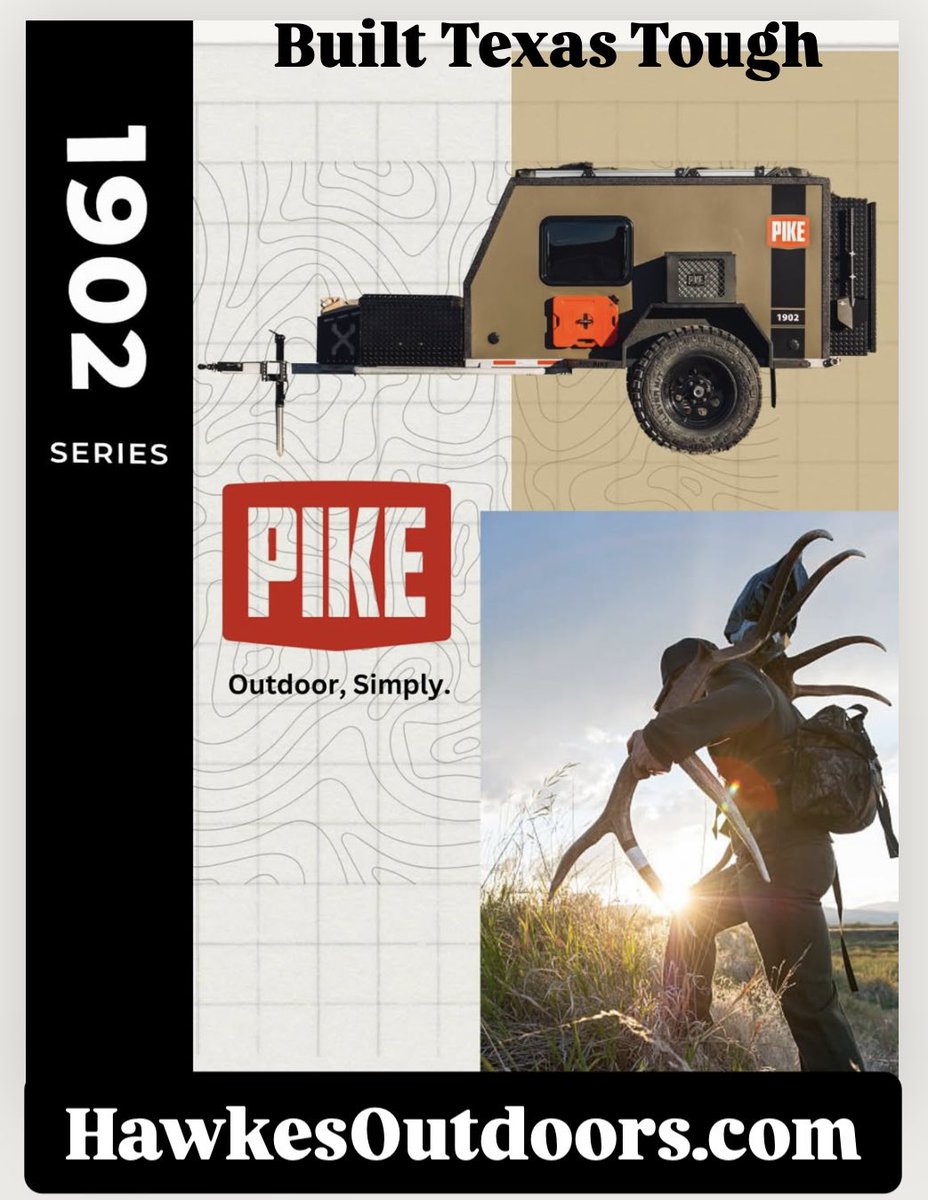 hawkesoutdoors's tweet image. Built #texastough ! the #pikeoffroad #sleepinside #overlandtrailer from #kerrville . custombuild and #reserve yours today at hawkesoutdoors.com or 210-251-2882