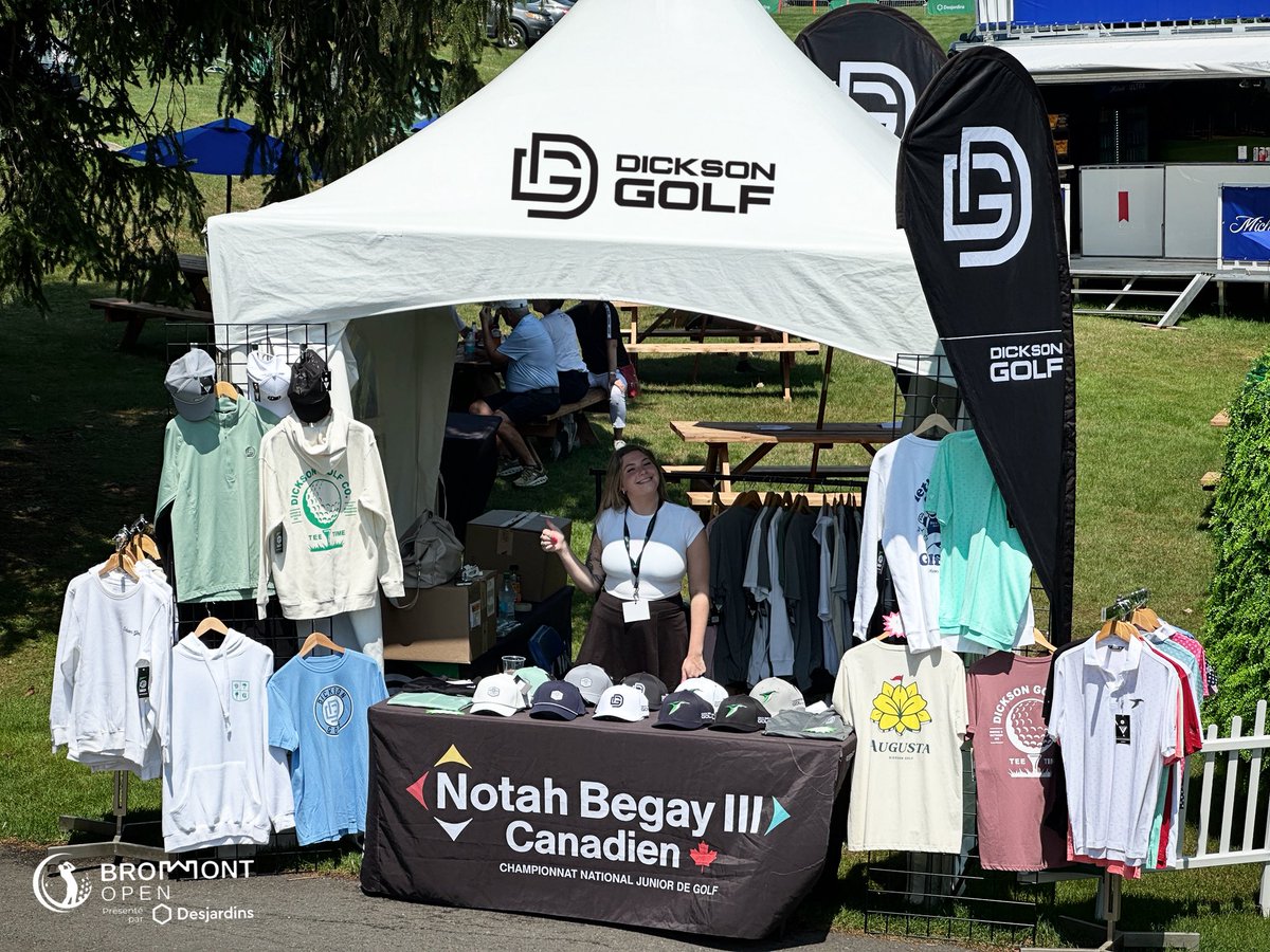 Dickson Golf (@dicksongolf) on Twitter photo Happy #championship Sunday! 🏆⛳️
We are excited to be back at the <a href="/BromontOpen/">Bromont Open présenté par Desjardins</a> for today’s final round. Stop by the #DicksonGolf tent and come see some of the most incredible golf we’ve seen all year! <a href="/PGATOURAmericas/">PGA TOUR Americas</a>
#dicksongolf #dg #teamdickson #dicksongolfstore #bromont Happy #championship Sunday! 🏆⛳️
We are excited to be back at the <a href="/BromontOpen/">Bromont Open présenté par Desjardins</a> for today’s final round. Stop by the #DicksonGolf tent and come see some of the most incredible golf we’ve seen all year! <a href="/PGATOURAmericas/">PGA TOUR Americas</a>
#dicksongolf #dg #teamdickson #dicksongolfstore #bromont