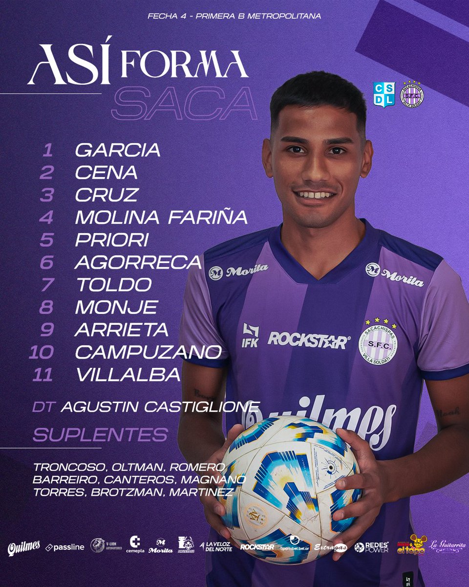 SacachispasOK's tweet image. Los 11 que nos van hacer olvidar por un rato que hay gente que hace cola por un alfajor de pistacho 🤦‍♂️
Vamos Lila 💜💪