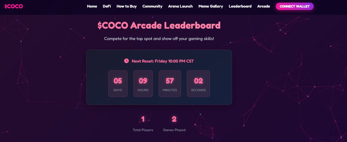 Link your X Account and Play one of the two games on our website! avaxcoco.com

Launch will be shortly after the first leaderboard reset!