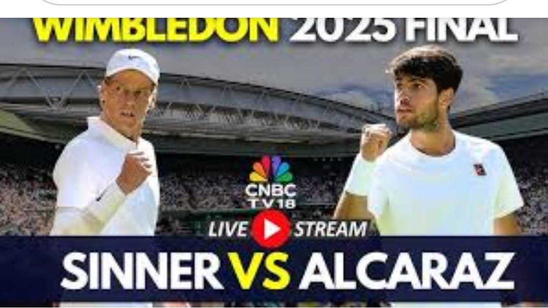 Will <a href="/janniksin/">Jannik Sinner</a> Sinner be the #winner <a href="/Wimbledon/">Wimbledon</a> ?  Thrilling Sunday. <a href="/carlosalcaraz/">Carlos Alcaraz</a> trying to regain and stay composed. Still can't tell..will it be a 5 set?