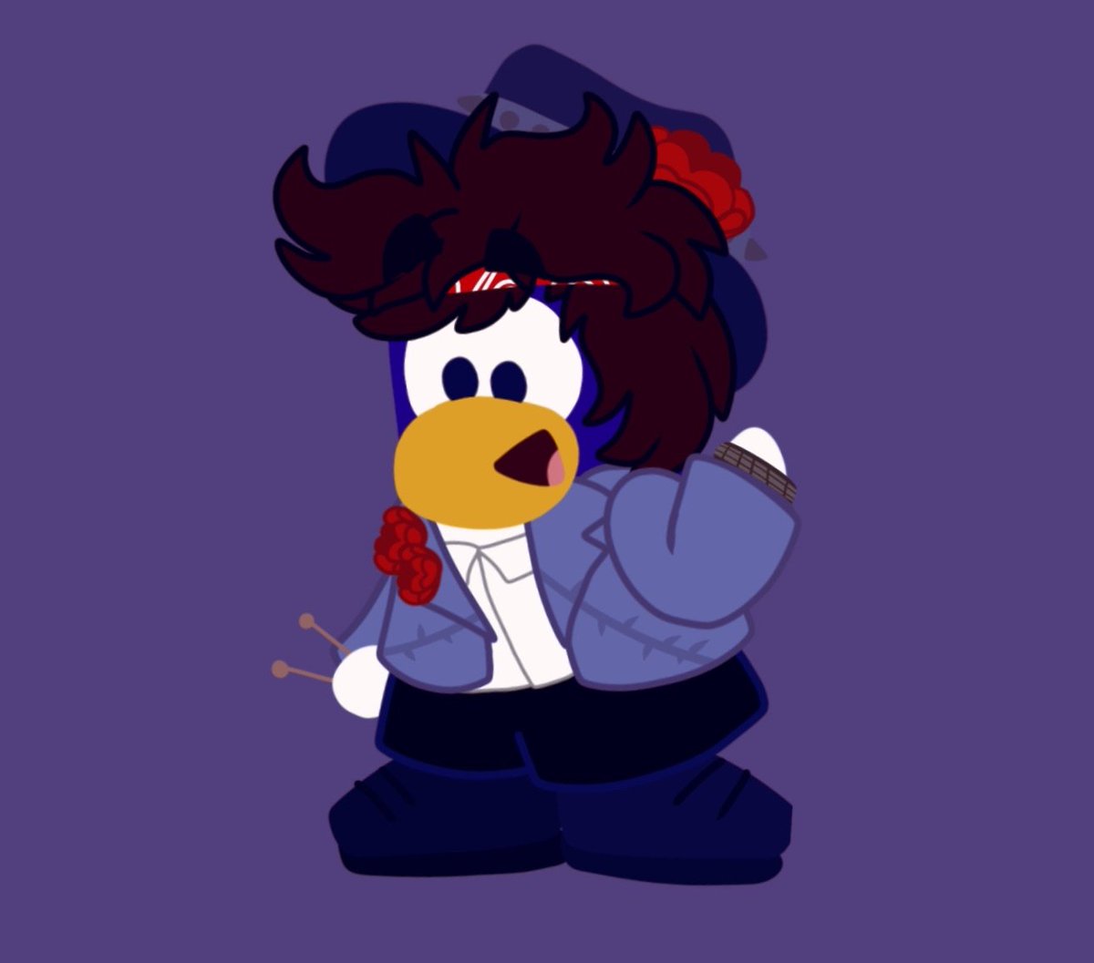 ThePeteyK's tweet photo. I gave them matching themed outfit for no reason at all

 #clubpenguin #stompinbob #gbilly #thepenguinband https://t.co/E3BwpgCi0Y