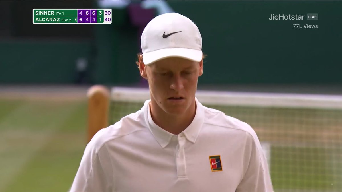 Anubhav_singh06's tweet photo. Sinner you beauty 😍

#Wimbledon #WimbledonFinal #sinneralcaraz #sinnervsalcaraz #Alcaraz #alcarazsinner https://t.co/mg4agvOLzU
