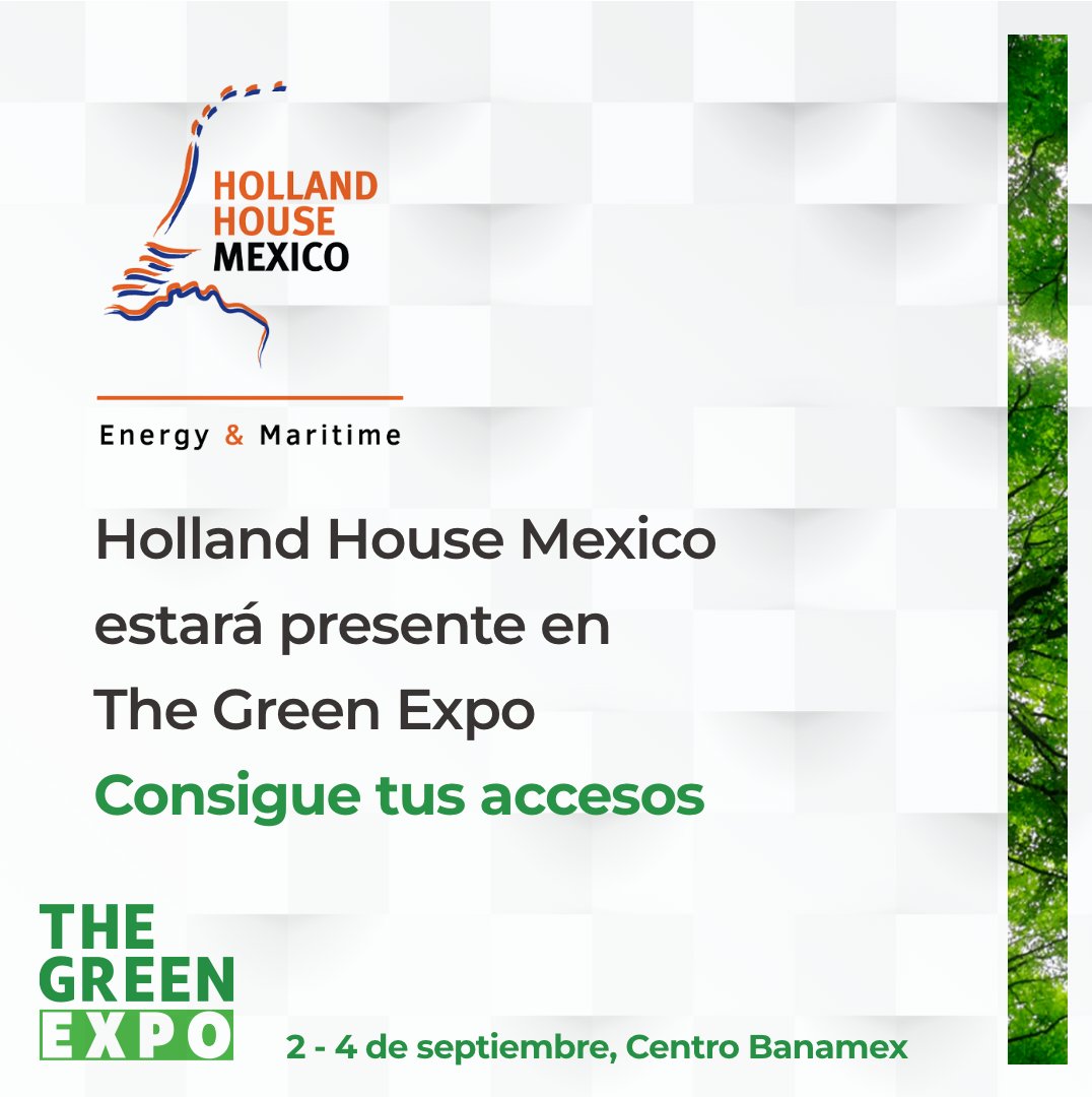 Conectando empresas con oportunidades globales Holland House Mexico se une como patrocinador en The Green Expo.

📈 Descubre cómo su apoyo facilita la expansión internacional de soluciones innovadoras.

🔗 Regístrate aquí: thegreenexpo.infoexpo.com.mx/2025/ae/web/co…