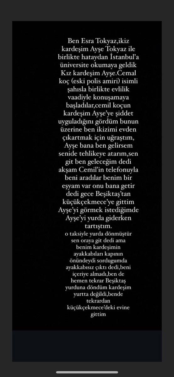 Hazaleeeee's tweet photo. AYŞE İÇİN ADALET İSTİYORUZ @adalet_bakanlik @EmniyetGM @KadinCinayeti #AYŞETOKYAZ https://t.co/nV2sC5Wh1W
