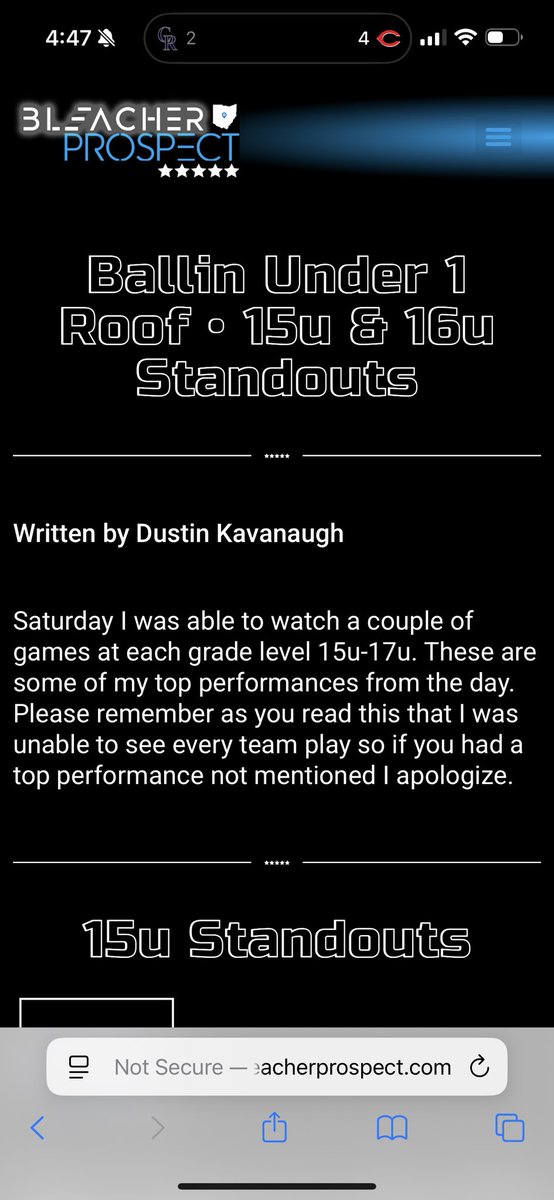 Bleacher Prospect (@bleacherprospec) on Twitter photo Ballin Under 1 Roof 15/16u Saturday Standouts Article is Live 🚨
Head over to bleacherprospect.com/2025/07/13/bal…
<a href="/Elite40boys/">Elite 40 League (Boys)</a> <a href="/LvilleLegends/">Louisville Legends</a> <a href="/MiddieDK/">Dustin Kavanaugh</a>
<a href="/ElksBasketball/">Centerville Boys Basketball</a> <a href="/DCWarriorBball/">Dayton Christian Basketball</a> <a href="/myles_howard10/">Myles Howard</a> <a href="/JoaquinSiakam/">Joaquin Siakam</a> <a href="/gavinscheich/">Gavin Scheich</a> <a href="/RylanSlavens_27/">Rylan Slavens</a> <a href="/_spencermaxwell/">Spencer Maxwell</a> Ballin Under 1 Roof 15/16u Saturday Standouts Article is Live 🚨
Head over to bleacherprospect.com/2025/07/13/bal…
<a href="/Elite40boys/">Elite 40 League (Boys)</a> <a href="/LvilleLegends/">Louisville Legends</a> <a href="/MiddieDK/">Dustin Kavanaugh</a>
<a href="/ElksBasketball/">Centerville Boys Basketball</a> <a href="/DCWarriorBball/">Dayton Christian Basketball</a> <a href="/myles_howard10/">Myles Howard</a> <a href="/JoaquinSiakam/">Joaquin Siakam</a> <a href="/gavinscheich/">Gavin Scheich</a> <a href="/RylanSlavens_27/">Rylan Slavens</a> <a href="/_spencermaxwell/">Spencer Maxwell</a>