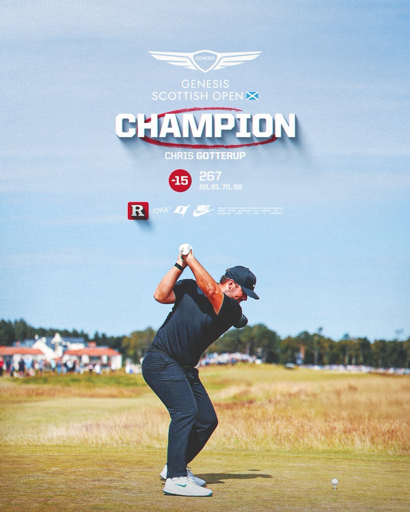 RUMensGolf's tweet image. Scottish Open Champion! New Jersey native and Rutgers’ own Chris Gotterup 🏆