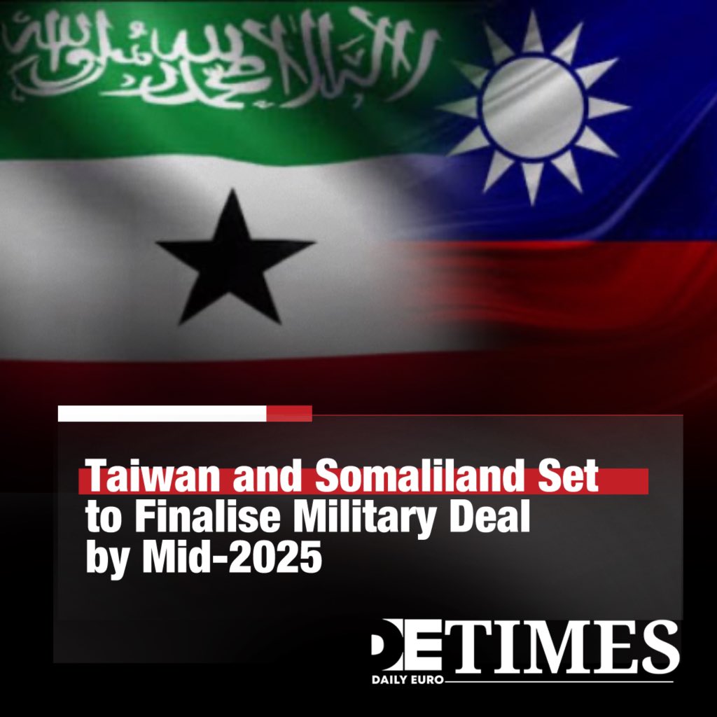#Somaliland delegation to visit #Taiwan amid unconfirmed reports of possible military cooperation

Somaliland’s Foreign Minister and a senior delegation are expected to visit Taiwan later this month, amid unconfirmed reports of potential military cooperation between Hargeisa and
