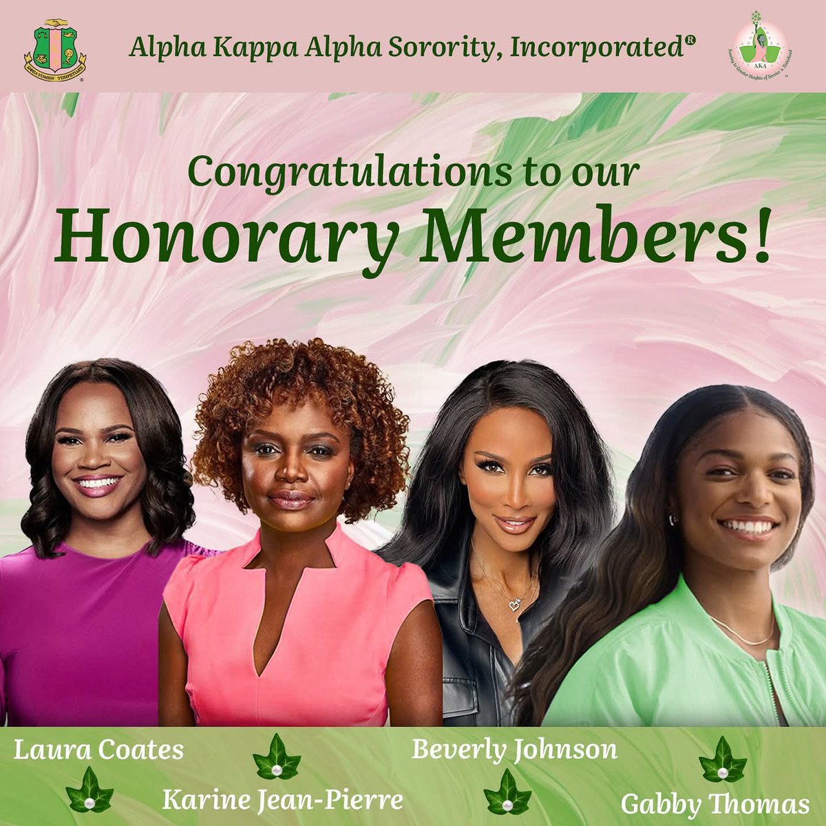 Phil_Lewis_'s tweet image. Alpha Kappa Alpha Sorority announces the induction of its newest honorary members: