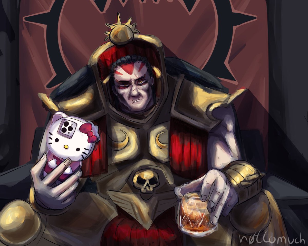 n0ttomuch's tweet image. I know very little about Angron, but this is what I think of him
