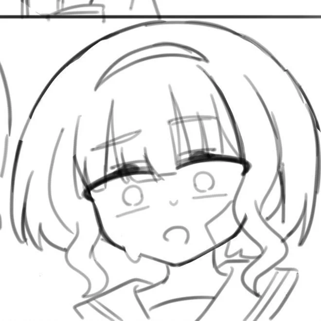 深夜だし一次創作だから言うけどこういうピンチっぽい顔描くのが1番筆乗る 