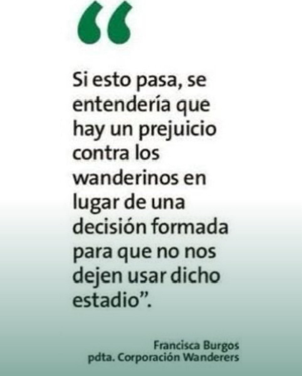 🇳🇬 Hoy nuestra presidenta, <a href="/FranBurgosC/">Fran.Burgos</a>, habló en <a href="/laestrellavalpo/">La Estrella de Valpo</a> con respecto a la utilización del Estadio Sausalito como localía.