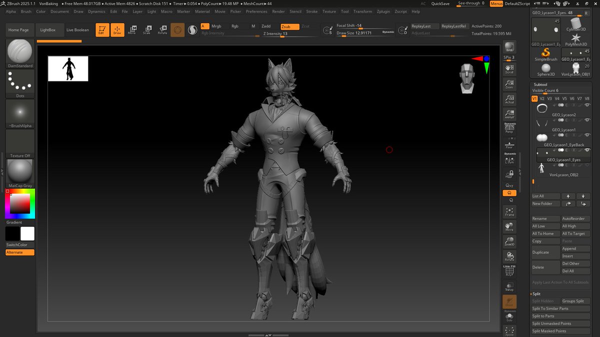 GsstudiosY's tweet image. Mr Lycaon himself