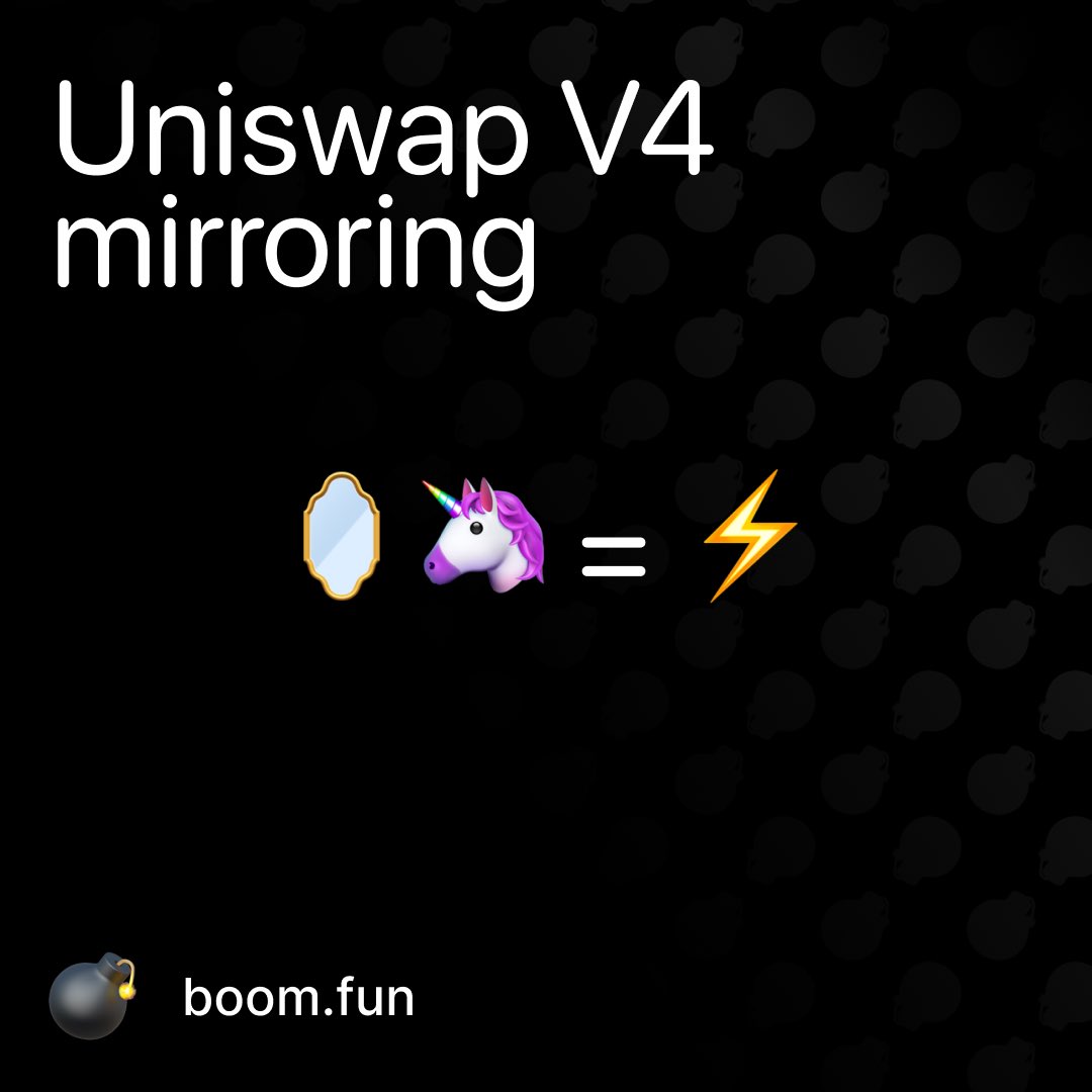 pools are instantly viewable and tradable on Uni V4, Dextools, Dexscreener, and bot UIs - zero silo, maximum volume