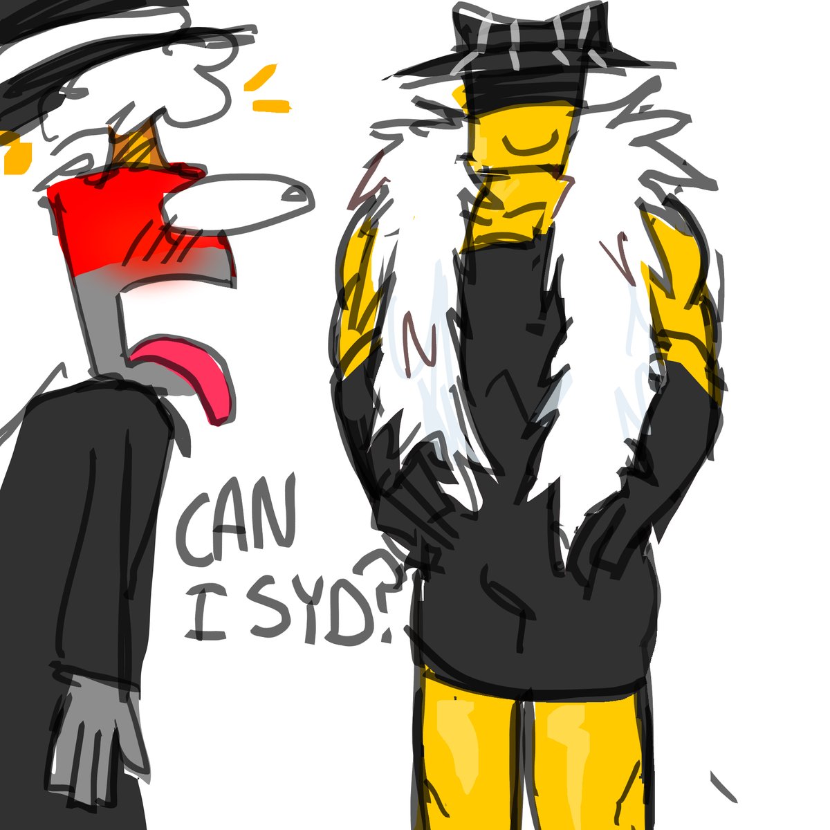 There_Swag's tweet image. THANK YOU SO MUCH BROTATO!!! you may get mildly freaky doublefedora art for that