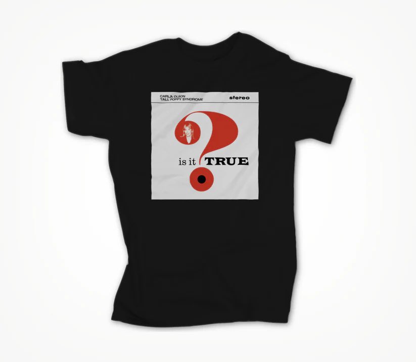 “Is It True” shirts are now available at the Tres Melo Boutique!

tonethreads.com/tres-melo-musi…