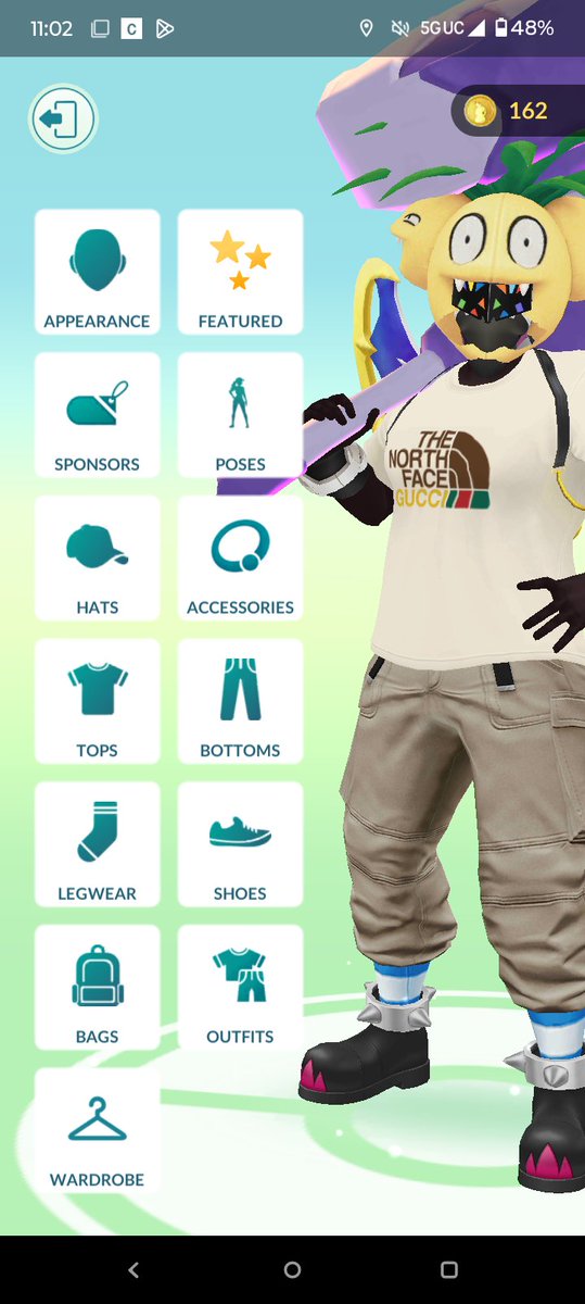 josephcup18's tweet photo. Definitely some weird stuff going on with the masks #pokemongo #masks #avator https://t.co/raSg2uTp9y