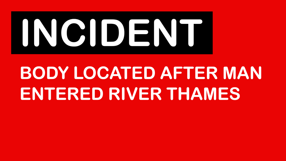 📌 OXFORDSHIRE: BODY LOCATED

🟥 INCIDENT: Specialist teams who have been searching for a young man who entered the water in the River Thames at Buscot Lock, near Faringdon, have located a body.

ℹ️ DETAILS: facebook.com/ThamesValleyIn…