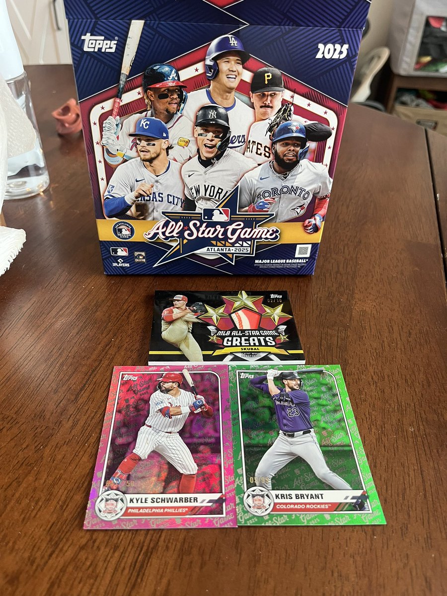 Eric pape (@eric_pape3) on Twitter photo Finally got my hands on one of the All-Star game boxes and I would say it was pretty decent. Skubal /10, Schwarber /250, and Bryant /99 <a href="/CardPurchaser/">Card Purchaser</a> Finally got my hands on one of the All-Star game boxes and I would say it was pretty decent. Skubal /10, Schwarber /250, and Bryant /99 <a href="/CardPurchaser/">Card Purchaser</a>