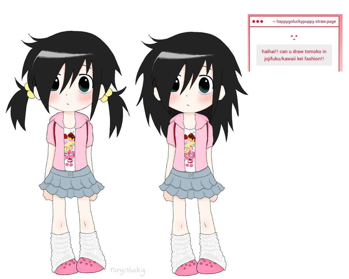 idk if i got the style right but i still like how it turned out o( ❛ᴗ❛ )o #TomokoKuroki