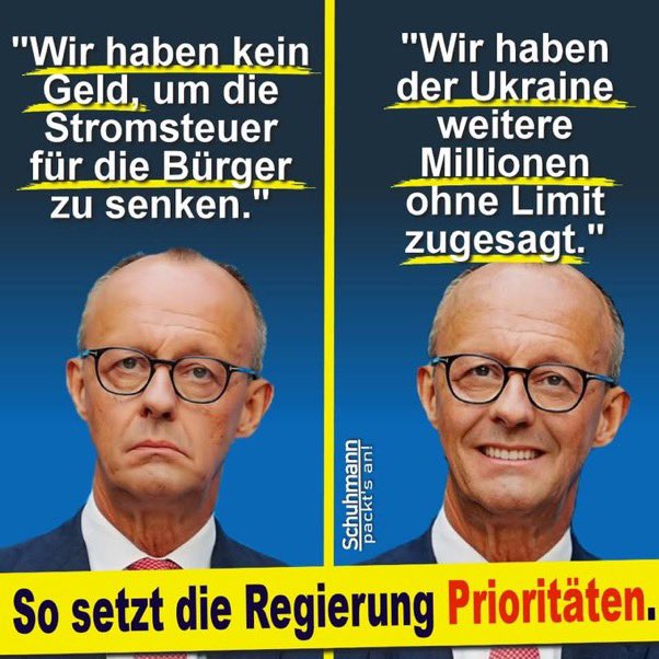 R S New 💙💙💙©️ (@rs_newx) on Twitter photo <a href="/CDU/">CDU Deutschlands</a> <a href="/_FriedrichMerz/">Friedrich Merz</a> Ja klar doch, Waffen und Geld an die Ukraine, für UNS bleibt leider nichts mehr über!!! <a href="/CDU/">CDU Deutschlands</a> <a href="/_FriedrichMerz/">Friedrich Merz</a> Ja klar doch, Waffen und Geld an die Ukraine, für UNS bleibt leider nichts mehr über!!!