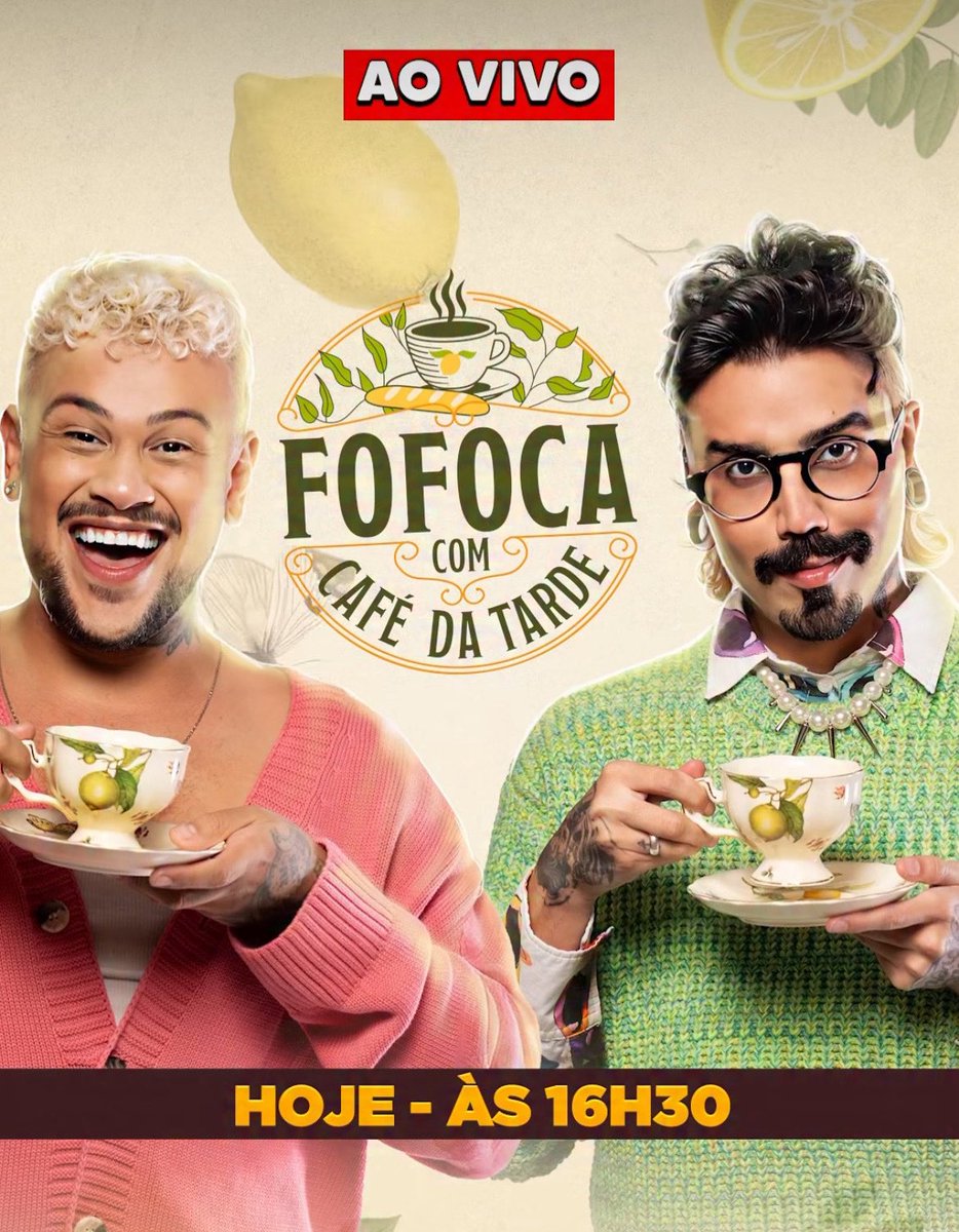 Hoje tem Café da tarde e fofoca 💅☕️

No YouTube: <a href="/DivaDepressao/">Diva Depressão</a>