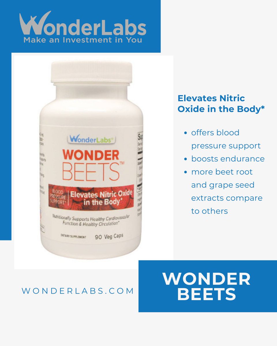 WonderLabs's tweet photo. Meet Wonder Beets™ – your daily boost for heart health and energy. Formulated to elevate nitric oxide levels, this supplement supports healthy blood pressure, circulation, and cardiovascular function. Power up your performance, naturally. Shop now at https://t.co/ZM6Xfijp2q! https://t.co/8MtcXW0Tyt